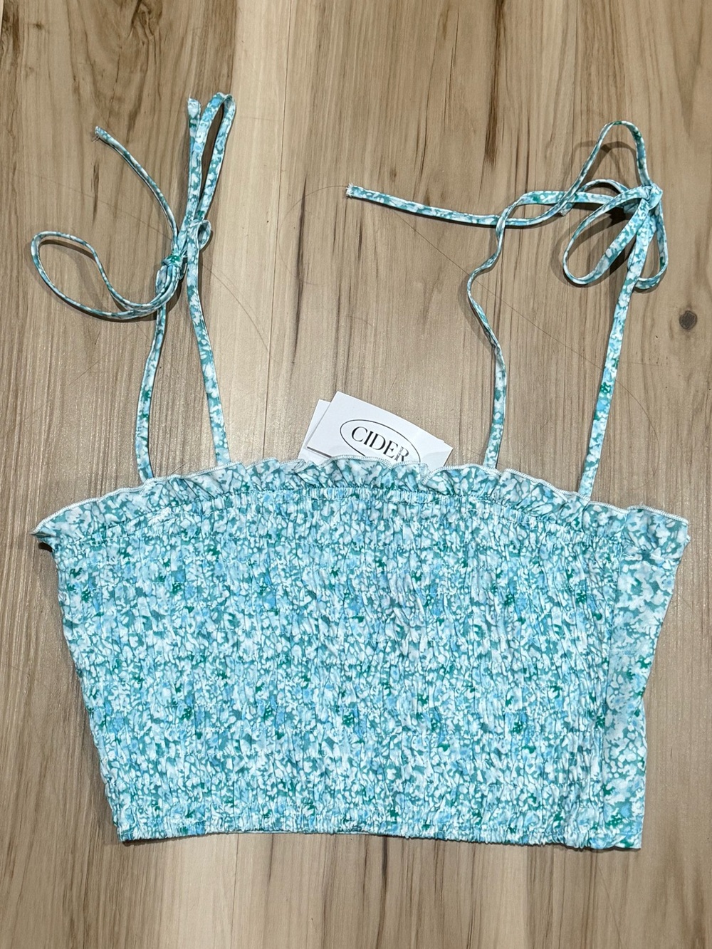 NEW Cider Floral Crop Tank Top Women’s Small